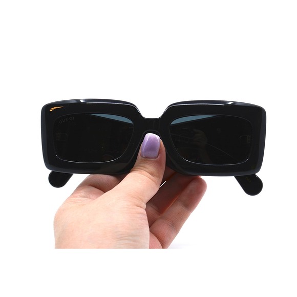 NEW GUCCI GG0811S 001 BLACK GREY AUTHENTIC SUNGLASSES - Picture 14 of 15